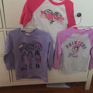 Set of 3 Girls knit shirts